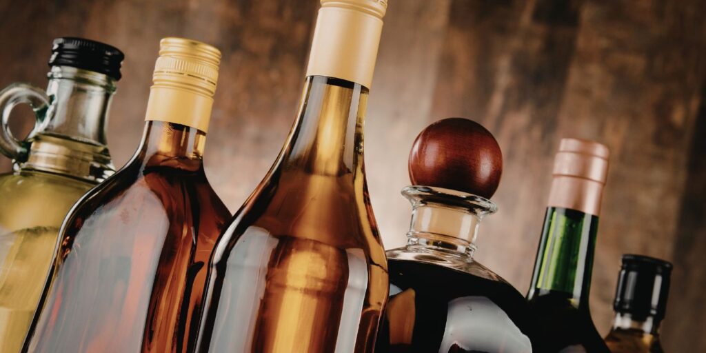 Butelki alkoholi